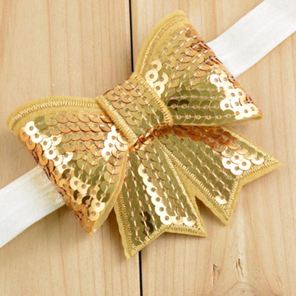 10 + 2FREE Sparkly Sequins Bow Headbands for Baby/Toddlers/Girls - Picture 14 of 16